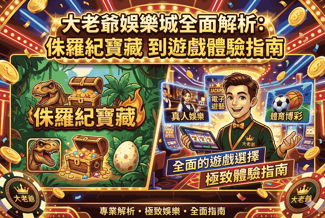 大老爺娛樂城 全面解析：侏羅紀寶藏 到遊戲體驗指南